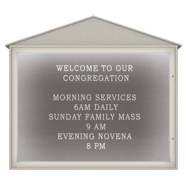 United Visual Products Indoor Enclosed Combo Board, 72"x36", Bronze Frame/Black Porc & Burgundy UVCB7236BZ-BLKPORC-DBURGU - main